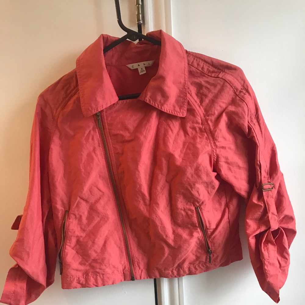 Cabi Pink Crop Top Jacket.